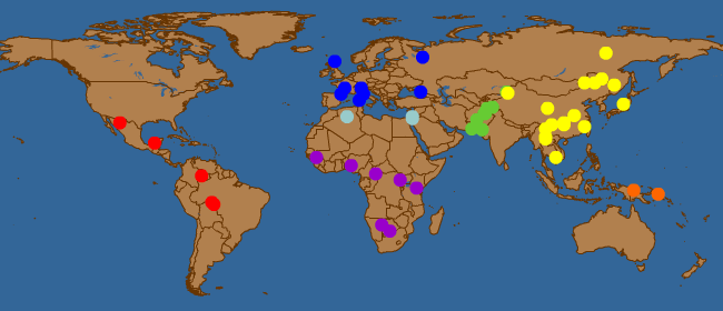 click on a population spot