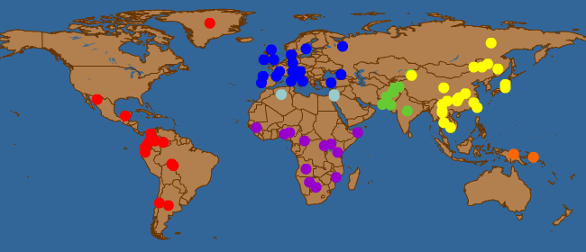 click on a population spot